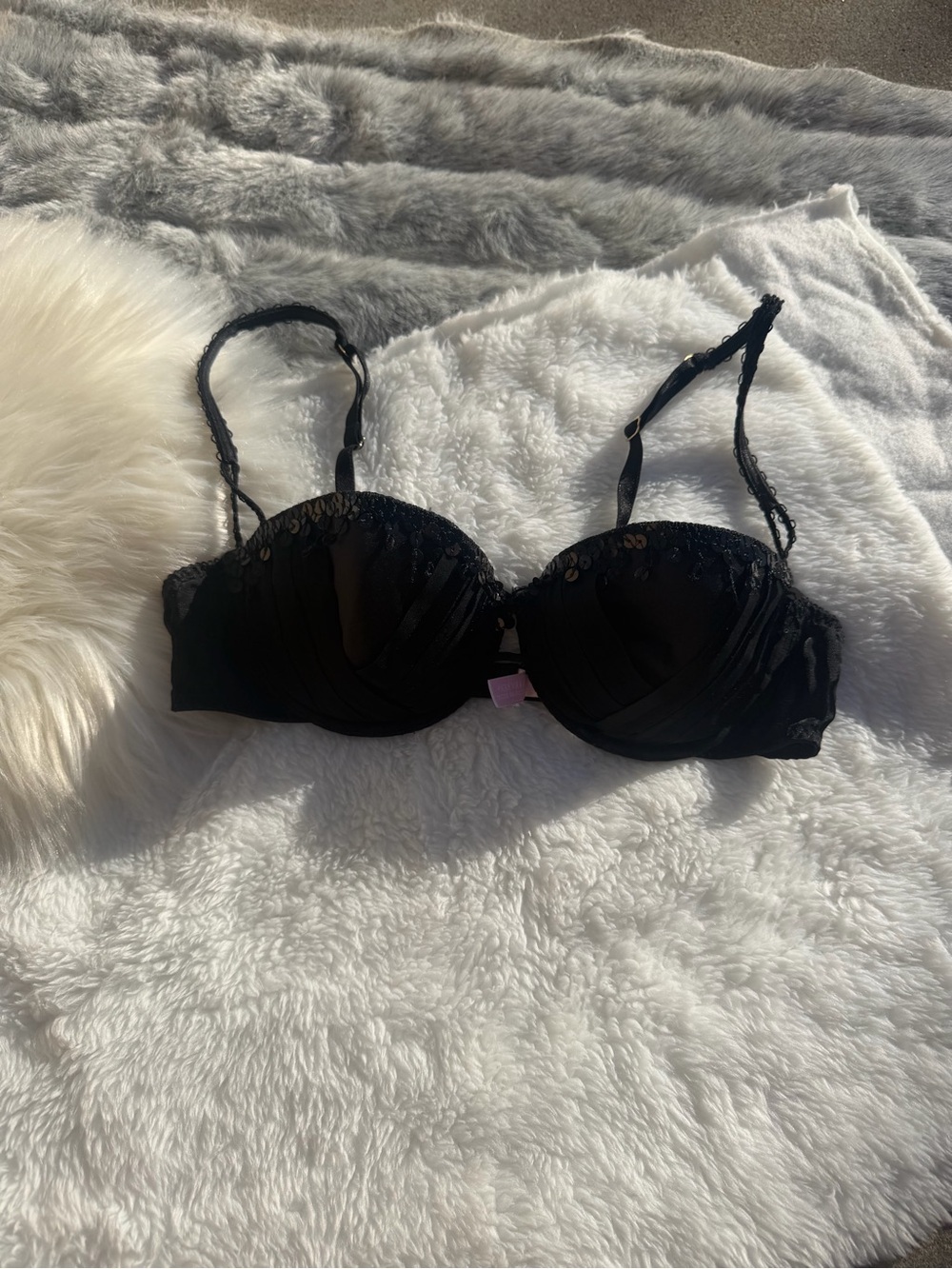Victoria's Secret Black Lace Push-Up Bra